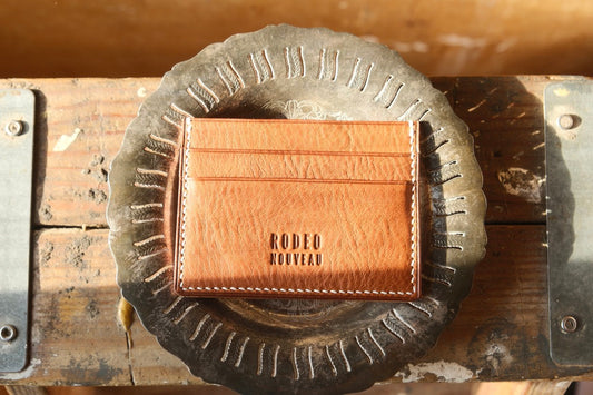 The Larry Wallet - Classic Card Holder with Premium Tan Leather