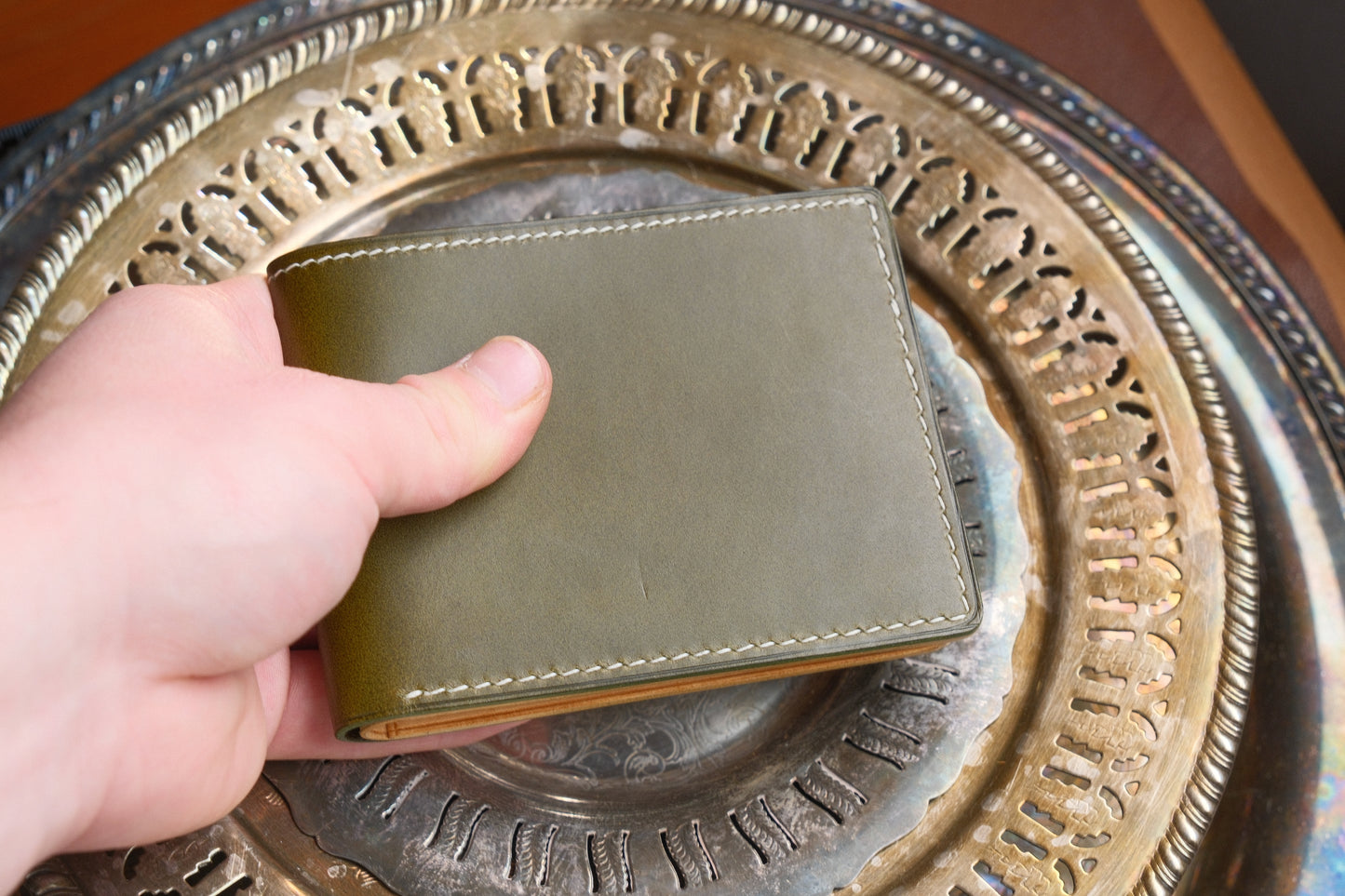 Al Wallet - Olive/Natural Buttero